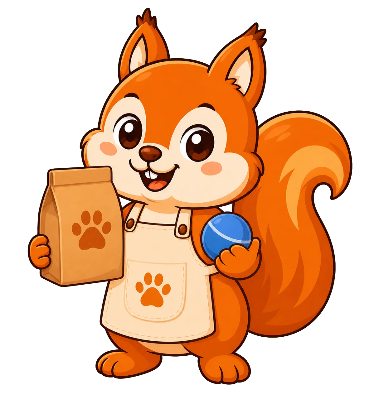 Pet Shop işletmeleri için hazırlanan Fındık maskotu